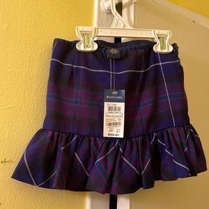 Ralph Lauren kids size 5 plaid lined skirt